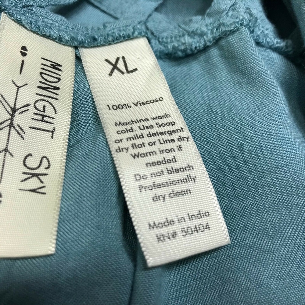 Midnight Sky Light Blue Sleeveless Lattice Dress - Picture 3 of 6